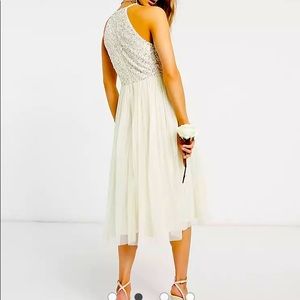 ASOS Tea length wedding dress.